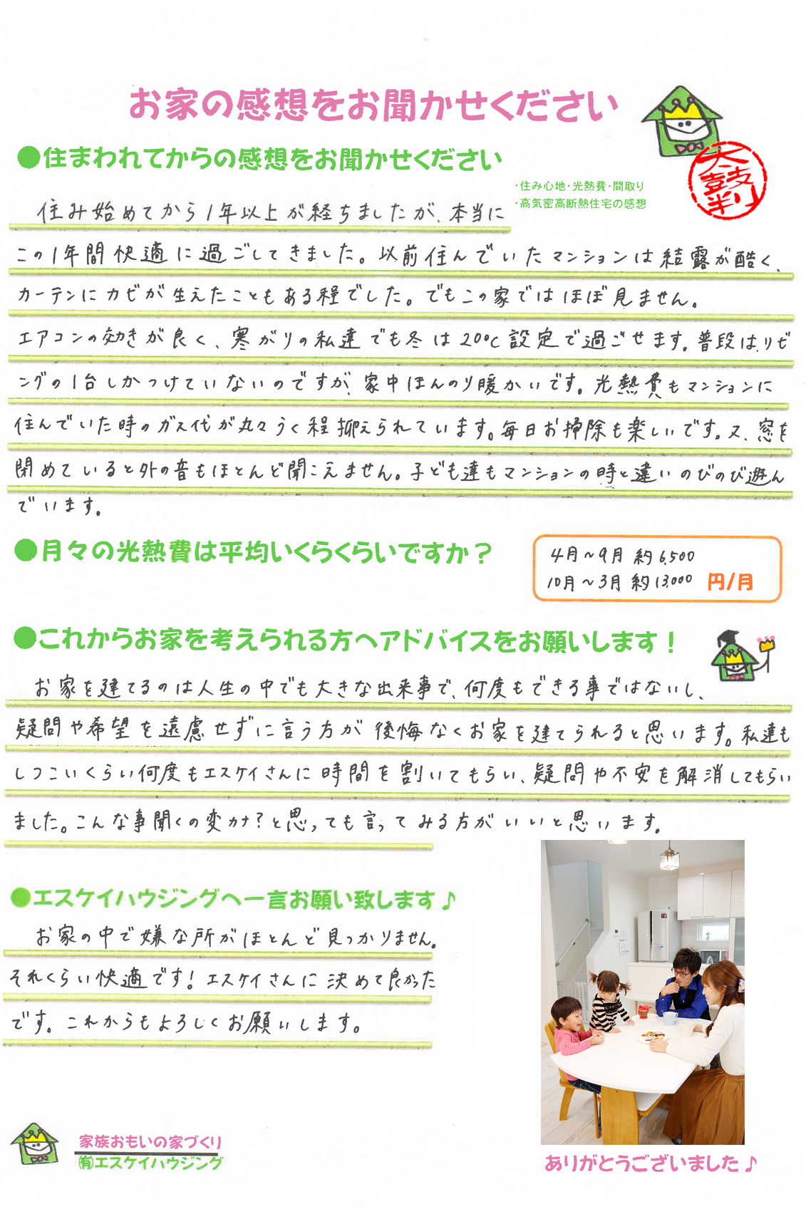 田辺市 K様より